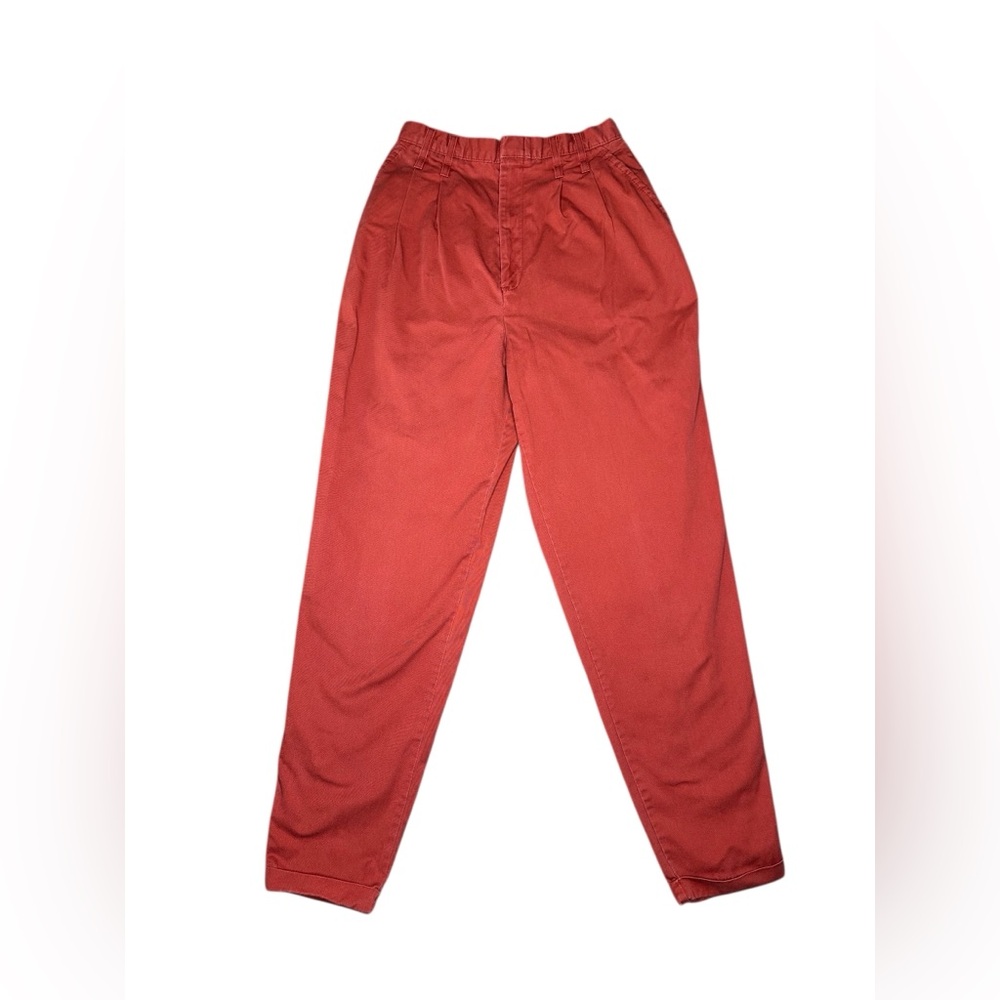 Vintage Chic Schooners Burnt Orange High Waisted Loose Fit Pants